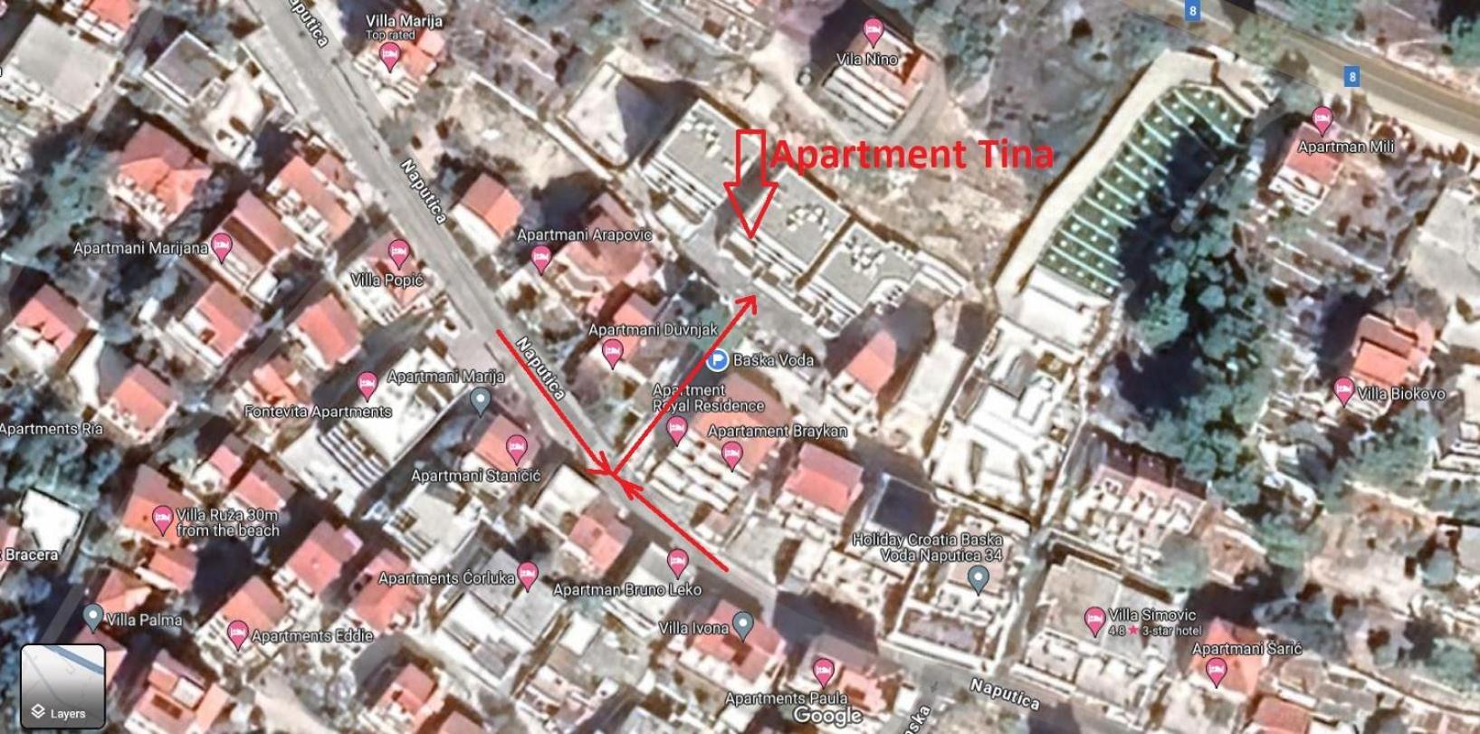 Apartment Tina Baška Voda Exterior foto